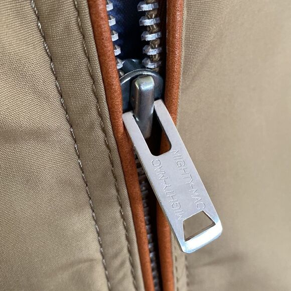 Mighty Mac Out O' Gloucester Beige Faux Shearling Lined Two Way Zip Deck Jacket - Picture 4 of 14